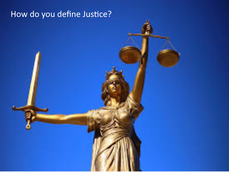 Justice; how do you define it?